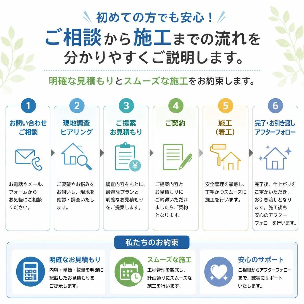 施工の流れ