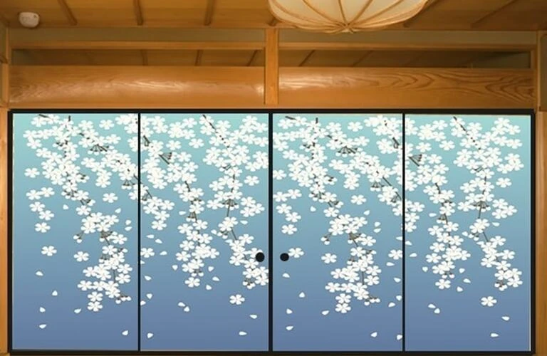 福知山市でおしゃれな襖紙に張り替えて、和室を華やかに！